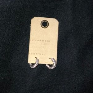 Anthropologie sparky small chunky hoops